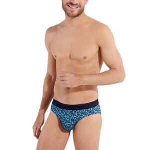 Hom Men Ralphy Printed Mini Brief Blue Print Size L